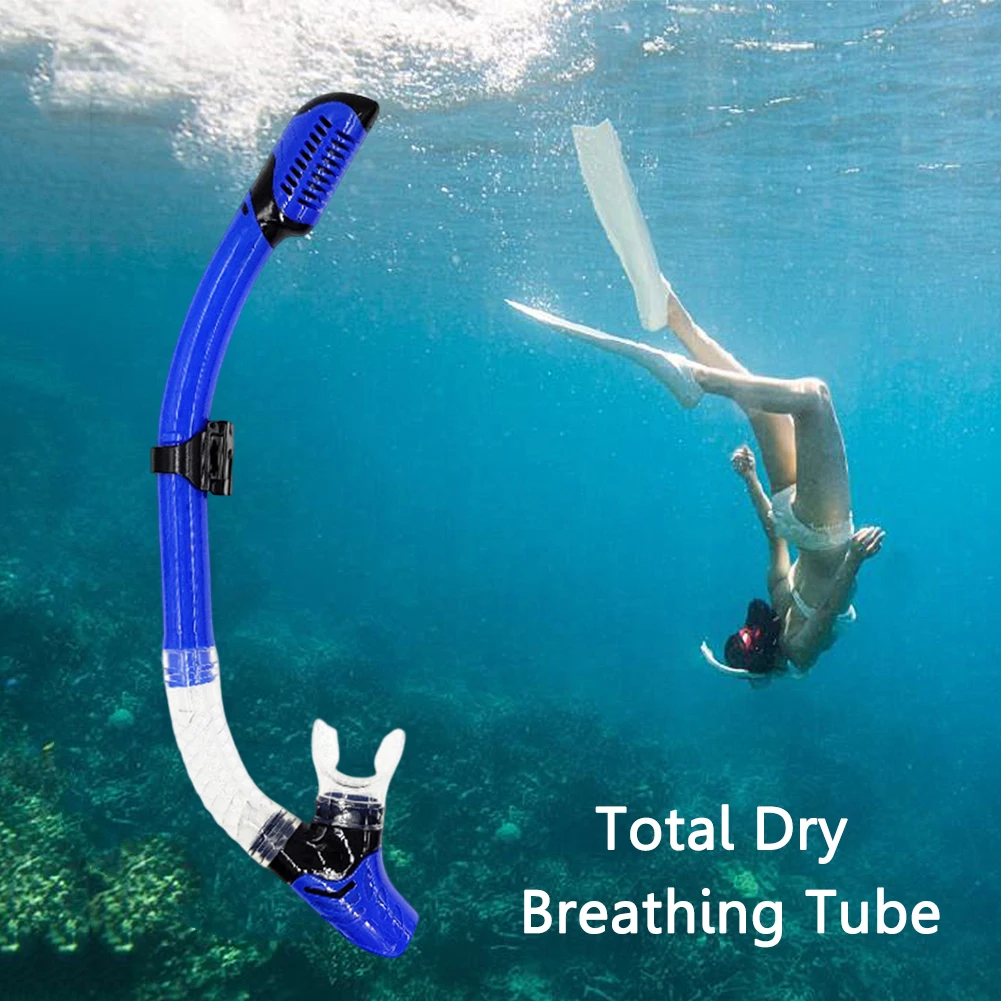 Aegend יבש צלילה נושם צינור נייד סיליקון מתחת למים, נושם שפופרת בטוח בגימור אבזם חיבור חיצוני אביזרים - 0