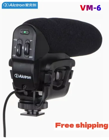 Alctron VM-6 מצלמה SLR DV מיקרופון שוטגאן חיצוני מיקרופון קונדנסר מיקרופון עבור הראיון. - 0