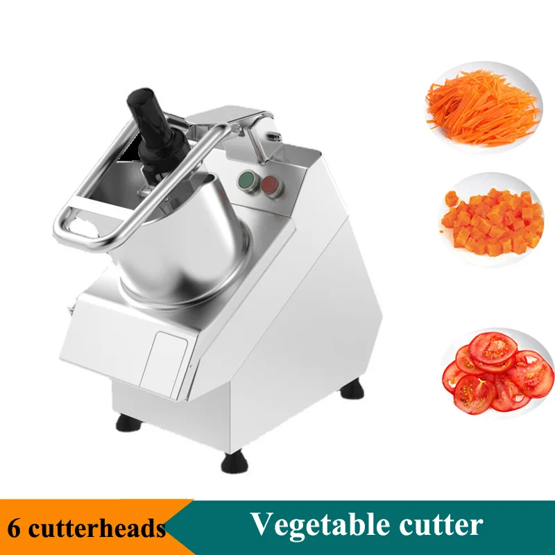 ירקות קאטר Multi-פונקציה חשמלי מגרסה, מכונת פירות/ ירקות Slicer דייסר מכונה עם 6 להבים 750W 110V/220V - 0