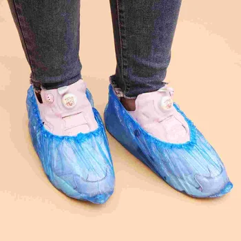 100 יח ' כיסוי נעליים עמיד למים נעלי מגן הביתה אתחול מכסה פלסטיק חד פעמיות
