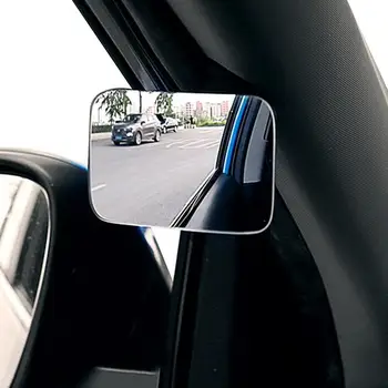 1pcs המכונית מראה HD קמור המראה הכתם העיוור 360 מעלות רחב זווית מתכוונן המכונית המראה האחורית חניה ללא שפה Mirrow