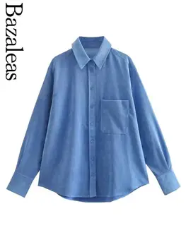 2023 bazaleas חנות traf פנאי בכיס החולצה Trf החולצה בנות מקסימום הרשמי בגדי נשים