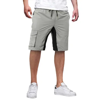2023 קיץ Mens מגמה המכנסיים מכתב הדפסה בכיס מכנסי אופנה של גברים מזדמנים ישר מכנסיים קצרים אופנת רחוב זכר בגדים