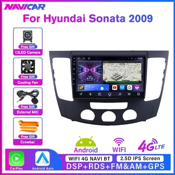 2Din Android10.0 רדיו במכונית עבור יונדאי סונטה 2009 Stero מקלט GPS ניווט ברכב נגן מולטימדיה אוטומטי רדיו במכונית וידאו IGO