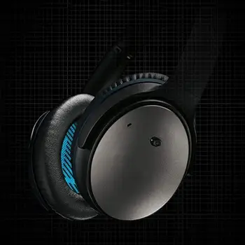 2pcs כריות אוזניים כרית כיסוי החלפת עור PU כריות אוזניים שרוול אביזרים נייד על Bose QuietComfort 15/25/35/Ae2/Ae2i