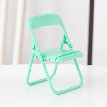 4 חתיכת פלסטיק חמוד כיסא מתקפל טלפון סטנד אוניברסלי טלפון סוגר תמיכה הביתה השינה