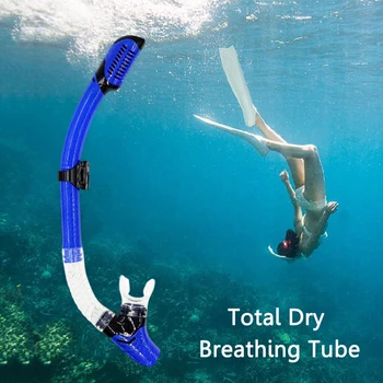 Aegend יבש צלילה נושם צינור נייד סיליקון מתחת למים, נושם שפופרת בטוח בגימור אבזם חיבור חיצוני אביזרים