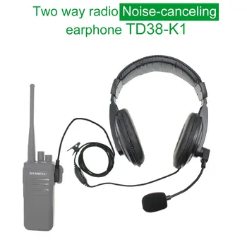 ANYSECU רעש מבטל אוזניות K1 לחבר מיקרופון PTT דיבורית אישית על BaoFeng BF-888S UV-5R UV-82 ה-UV8000D שני רדיו דרך אוזניות