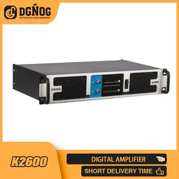 DGNOG K2600 מקצועי Class-D מגבר כוח דיגיטלי - 2 ערוצים, צליל טהור, עיצוב קומפקטי, ועם שיפור בביצועים