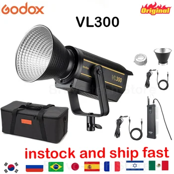 Godox VL300 LED בואן רפלקטור הר וידאו אור לצילום סטודיו Accessoires וידאו חי ב-youtube tiktok pk jinbei