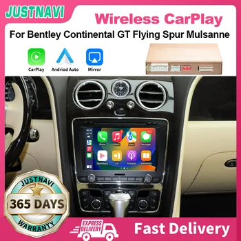 JUSTNAVI עבור בנטלי קונטיננטל GT טיסה לדרבן Mulsanne אלחוטית Apple CarPlay אנדרואיד אוטומטי מודול שדרוג המכונית אל תיבת רדיו.