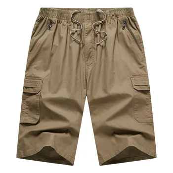 Mens מכנסיים קצרים מ-100% כותנה Casure המכנסיים בקיץ ובסתיו קצרים חוף הברך, מכנסיים לאדם Wholesell גודל XL-5XL