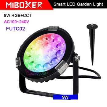Miboxer 9W RGB+CCT חכמה LED גן אור FUTC02 AC100~240V IP65 עמיד למים led חיצוני מנורת תאורת גן