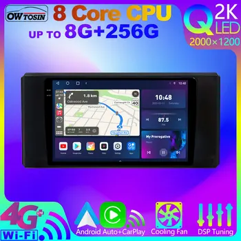 Owtosin QLED 2K 8Core 8+256G אנדרואיד 12 CarPlay רדיו במכונית טויוטה לנד קרוזר 300 LC300 2021-2023 4G-LTE, WiFi, GPS סטריאו DSP