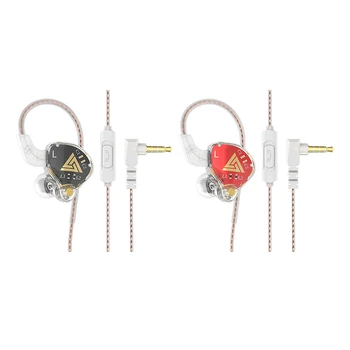QKZ AKX Wired אוזניות עם מיקרופון In-Ear אוזניות מוניטור 3.5 מ 