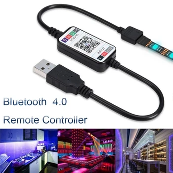RGB LED רצועת אור טלפון חכם בקר אלחוטי אפליקציה Bluetooth 4.0 שליטה USB/DC מחבר 4 פינים 5050 RGB הרצועה