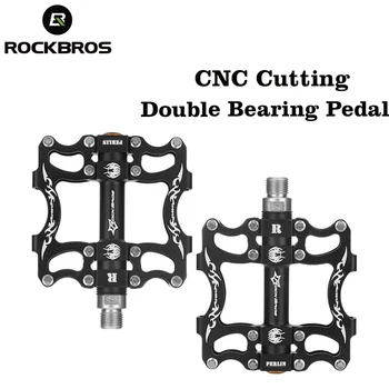 Rockbros הסיטוניים דוושות CNC 2 Peilin אלומיניום סגסוגת פלדת מוליבדן דוושות האופניים חלולה מגולפת עיצוב דוושת 2015-12A
