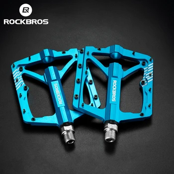 Rockbros הרשמי פדלים סגסוגת אלומיניום Non-slip MTB אופני במהירות גבוהה. הנושאים חלולה מגולפת Dustproof דוושת האופניים אביזרים