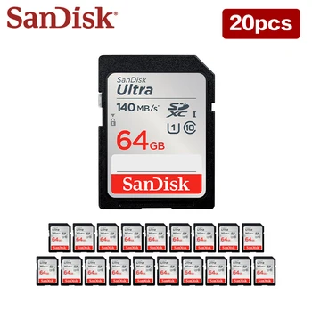SanDisk מחירים סיטונאיים Ultra SD 256GB 32GB 64GB 128GB שיעור 10 בכרטיס SD, SDHC SDXC עד 150MB/s כרטיס זיכרון 100% אמיתי
