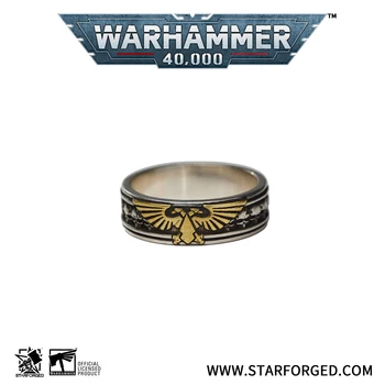 [Starforged] סקייהוק סמל הטבעת, Warhammer 40K ציוד היקפי, תכשיטי כסף אופנתי ופופולרי טבעות