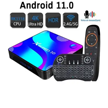 Transpeed אנדרואיד 11.0 הטלוויזיה BOX 4k 3D 2.4 G&5.8 G Wifi RK3318 HDR+ גבוהה Qualty מאוד מהיר טלוויזיה מקלט 4GB 32GB 64GB 128G ROM