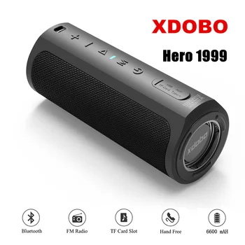 XDOBO 50W Bluetooth רמקול נייד IPX7 TWS אלחוטית רמקול סאב וופר BT TF משחק כבד בס 6600mAh כוח הבנק עבור טלפון חכם