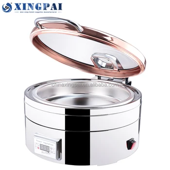 XINGPAI hotel & restaurant אספקה עגול מסחרי רוז זהב ציפוי שף מנה 6 ליטר מזון חם להגדיר הבישול המקצועי