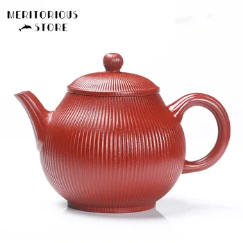 Yixing קומקום תה סיר מסנן Xishi סיר יפהפיות בעבודת יד סגול קליי Teaware מתנות מותאמות אישית Drinkware להגדיר לשתות ילד 300ml