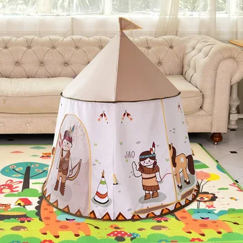 אוהל ילדים מקורה נסיכת הבובות בגן אינדיאני, אוהל קמפינג בייבי בית בובות טירה