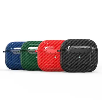 אוזניות במקרה Airpods Case כיסוי אוזניות אביזרים המגונן תיבת עבור Iphone Airpods 3 תיק עם וו סיבי פחמן כיסוי