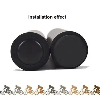 אופניים הכידון תקעים קלאסי עדין Mtb אופני האזיקים סוף תקע פלסטיק קטנוע אוחז את כובע מכסה את האופניים והאביזרים חלק