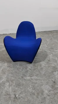 אמנות פיברגלס מחבט מיוחד בצורת פנאי הכיסא מעצב יצירתי סלון קשת צורה אחת הכיסא