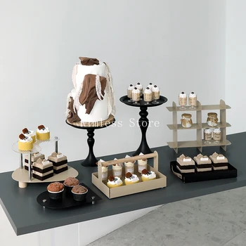 גבוהה מתכת הרגליים עוגות לאפות עוגה עוגות קינוח מחזיק תצוגת הפתיחה אירועים מסיבת סיר עוגה קפה צלחות