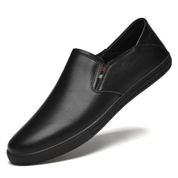 גברים נעלי עור עסקי נעלי שמלה כל-התאמת נעליים מזדמנים הלם קליטת נעליים ללבוש עמיד