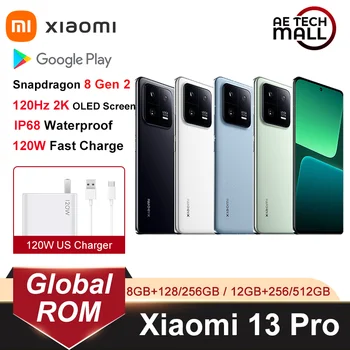 גלובל ROM Xiaomi 13 Pro 5G Snapdragon 8 Gen 2 MIUI 14 120Hz OLED מסך 120W HyperCharge 50MP 4820mAh סוללה