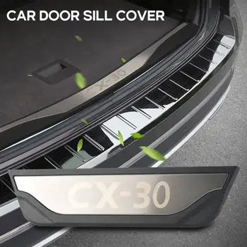 דלת המכונית אדן אביזרי כיסוי עבור מאזדה Cx-30 Cx30 המכונית נירוסטה שפשוף דוושת מגן סטיילינג מדבקה 2019 2020