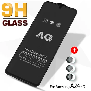 המצלמה הסרט מט זכוכית עבור סמסונג גלקסי A24 4G חלבית זכוכית מחוסמת Sumsung 24 24A SamsungA24 6.5