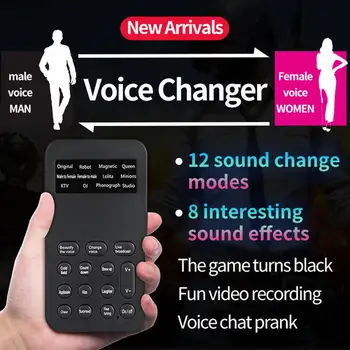 הקול החדש מחליף נייד Mini 8 הקול משתנה אפנן עם הקול מתכווננת פונקציות הטלפון במחשב כרטיס קול מיקרופון כלי