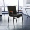 הרקולס סדרה כבד שחור ויניל מחסנית הכיסא עם הידיים