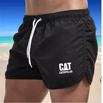 חדש Mens לשחות מכנסיים קצרים מהירים יבשות קיץ החוף לוח בגדי אופנה מטח קצרים חתול בגד ים מכנסיים קצרים