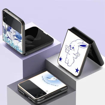 חדשות ג ' ינס Kpop טלפון Case For Samsung Galaxy Z Flip 3 4 Z Flip 5G Shockproof כריכה קשה Z Flip 3 5G Z Flip 4 5 גרם TPU הקשיח במחשב קוק