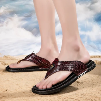 חוף סנדלים החלקה מזדמנים שטוחות נעליים מקורה נעלי בית נעלי בית לגברים חיצונית שקופיות 2023 קיץ נעלי גברים כפכפים