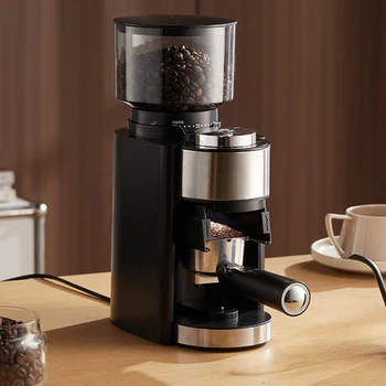 חשמל מטחנות קפה נורית חיווי אור 100W פולי קפה מכונת השחזה מתכוונן כלי מטבח למשק בית ציוד