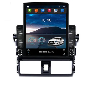 טסלה מסך 128GB Rom רדיו במכונית אנדרואיד 12 להתאים טויוטה VIOS יאריס 2013-2018 ניווט GPS מולטימדיה נגן וידאו אוטומטי