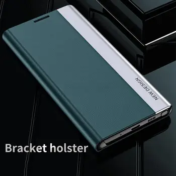 יוקרה עור Flip Case עבור Samsung Galaxy Note 8 9 10 הערה בתוספת 20 אולטרה M11 m31 לאמת M53 A02S בעל לעמוד הספר טלפון הכיסוי Coque