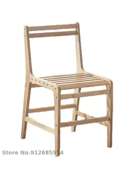 יפנית נורדי במבוק מעץ מלא פשוט כיסא האוכל הכיסא קפה תה חלב מסעדה פנאי שולחן מחשב כסא במבוק