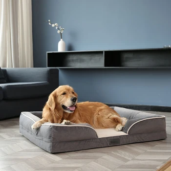 כלב גדול מיטה נוחה רך גיאומטריות פשוטות כלב ספה לנשימה רחיץ חתול ספה מקורה גור אביזרים למכור חם