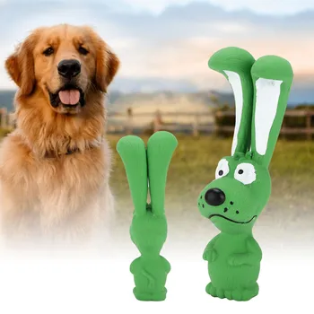 כלבים צעצוע שובב ארנבות וכלבים סגנון כלבים לטקס צעצועים בטוחים שאינם רעילים אנטי‑לסחוט רכים ביס טוחנת צעצועים לחיות מחמד