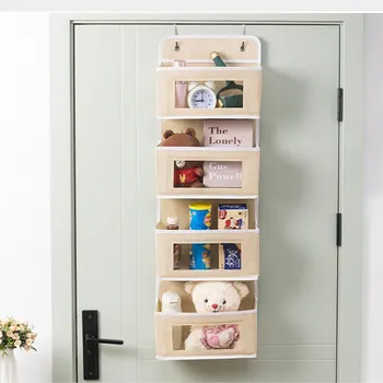 לא ארוגים שקית אחסון קיר ארון תלוי תלוי גימור שקיות תינוק חיתול שקיות בארון על קולב המעונות אמבטיה מטבח Storager
