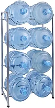 ליטר מים קרים קנקן על 8 בקבוקים, 4-Tier להסרה מים מחזיק בקבוק כבד Q235 פחמן פלדה כד המים ארגונית w